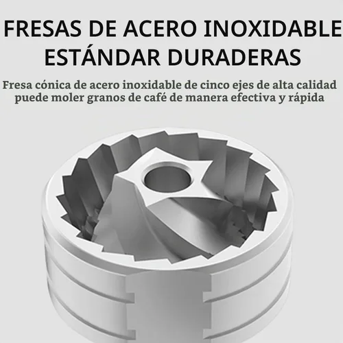 Vista 2 de TIMEMORE Chestnut C2 - Molinillo de café manual de 0.88 oz con fresas cónicas de acero inoxidable CNC, ajuste interno ajustable, posicionamiento