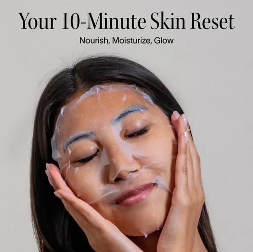 Vista 7 de Solawave Mascarilla hidratante en lámina, antienvejecimiento con niacinamida, mascarilla hidratante con ácido hialurónico, mascarillas faciales
