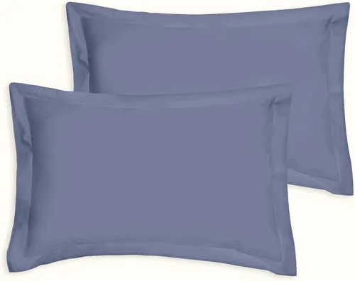 Vista 18 de Kotton Culture Juego de 2 fundas de almohada estándar de 20 x 26 pulgadas, fundas de almohada decorativas, 100% algodón egipcio de 600 hilos