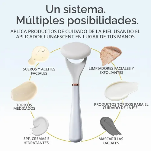 Vista 3 de Aplicador de suero con espátula, sistema de entrega de cuidado Azul cielo