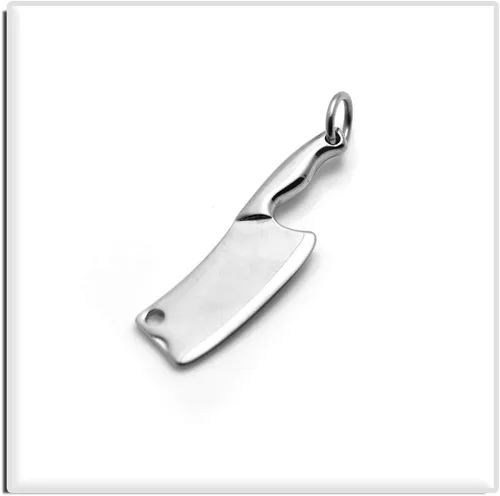 Vista 5 de Xusamss Collar de chef con colgante de acero de titanio clásico de moda, cadena de caja de 22 pulgadas, Ágata