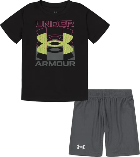 Vista 101 de Under Armour baby-girls Ua Terrazzo Leopard Heart SetShort Set