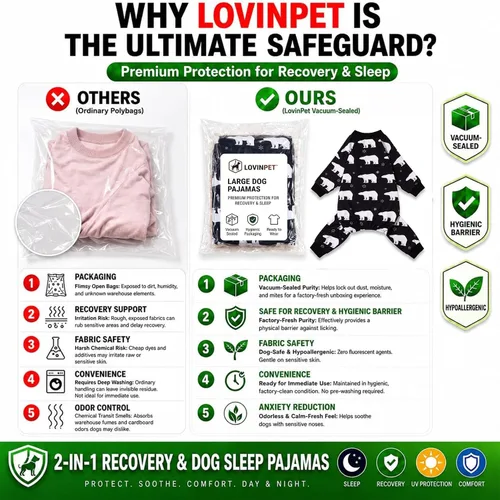 Vista 3 de LovinPet Mono grande para perros, camisas elásticas de algodón con estampado de animales, ropa completa para perros perfecta para evitar que lamen