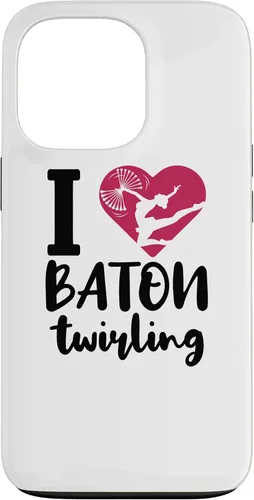 Vista 10 de iPhone 16 I Love Baton Twirling Majorette Baton Twirler Case