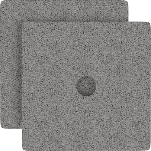 Vista 24 de HITSLAM - Tapete cuadrado para ducha, de 24 x 24 pulgadas, tapete de baño antideslizante para bañera, tapetes de baño de alcachofa de PVC suave