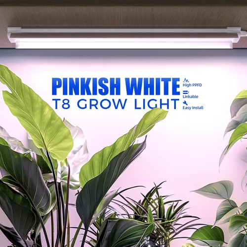 Vista 6 de Barrina Luz de cultivo T8 de 2 pies, 144 W (6 x 24 W), equivalente a 800 W, espectro completo, luz de planta de luz solar, bombillas LED de cultivo