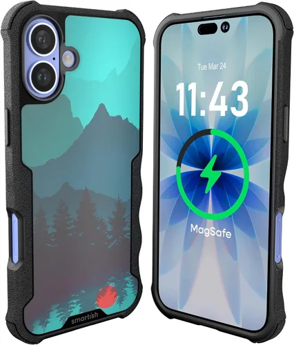 Vista 104 de Smartish Funda para iPhone 12 Pro Max Armor - Gripzilla [resistente + protectora] Funda de agarre delgada y resistente - Black Tie Affair