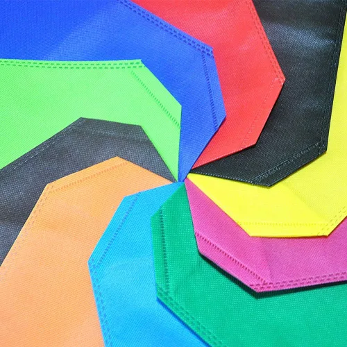 Vista 2 de 10 bolsas reutilizables de viaje para llevar de compras, bolsas de comestibles coloridas Tela no tejida con asas para cocina y comedor Surtido