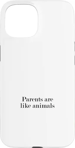Vista 6 de iPhone 16 Parents are like animals Case