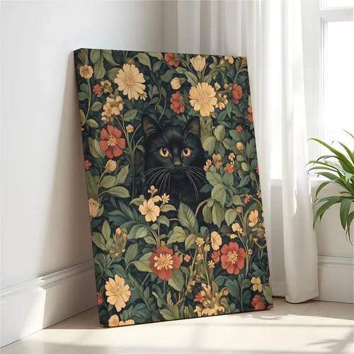 Vista 49 de Póster de Arte de Murciélago, Estilo William Morris Retro de Mediados de Siglo Botánico Victoriano Academia Oscura Decoración Gótica Galería 10a
