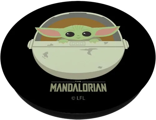 Vista 2 de Star Wars The Mandalorian El Niño Lindo Cuna PopSockets PopSockets PopGrip: Agarre intercambiable para teléfonos y tabletas