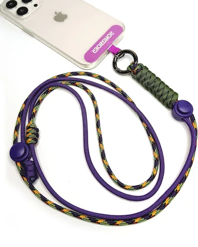 Vista 7 de Cordones para teléfono celular alrededor del cuello, cordón de muñeca para llaves, cordones para insignias de identificación, cordón ajustable
