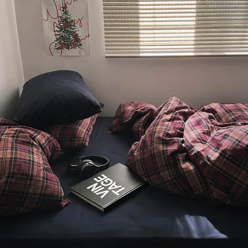 Vista 110 de mixinni Juego de funda de edredón vintage a rayas, tamaño twin, juego de ropa de cama de 3 piezas, 100% algodón lavado, suave y transpirable, funda