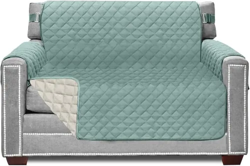Vista 36 de Sofa Shield - Funda para sofá Loveseat con correa patentada, protector de cojín, funda reversible diseñada en EE. UU. resistente a manchas