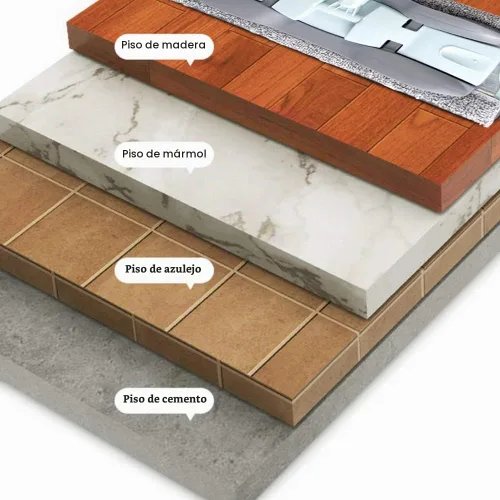 Vista 8 de Trapeador de piso de madera de microfibra, 15 pulgadas con 4 almohadillas lavables, mango ajustable para limpieza en seco y húmedo 2-in-1