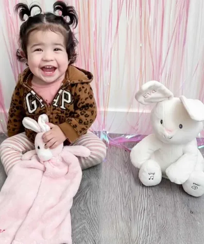 Vista 3 de DIBSIES Peluche Animado Personalizado Peek A Boo (Conejo Peek A Boo)