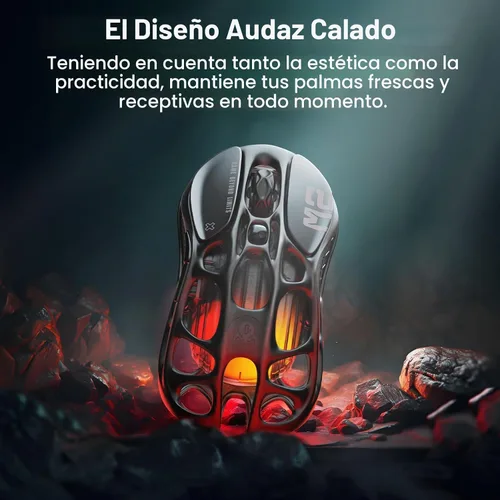 Vista 4 de GravaStar Mercury M2 - Mouse inalámbrico para juegos con robot GravaStar Alpha65 Bloque de cargador rápido GaN