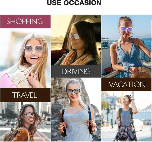 Vista 6 de Stylle Gafas de sol de gran tamaño para mujer, diseño de marco retro, protección UV400 polarizadas