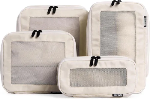 Vista 18 de Aerotrunk Cubos de embalaje de compresión para viajes, paquete de 2, beige