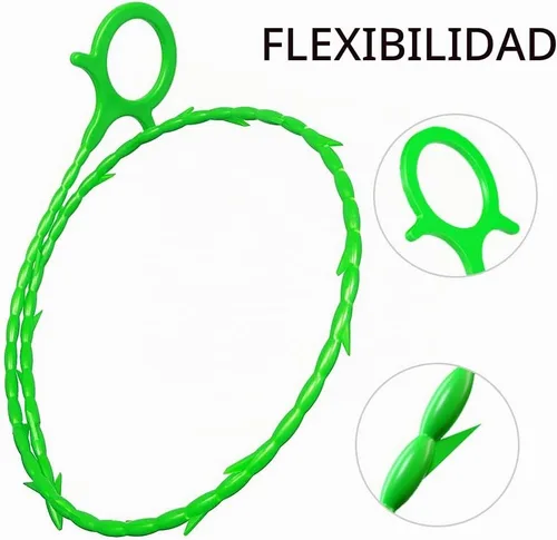 Vista 5 de 5 en 1 compatible con drenaje de pelo de serpiente con 5 paquetes de herramienta de limpieza para eliminar obstrucciones (verde)