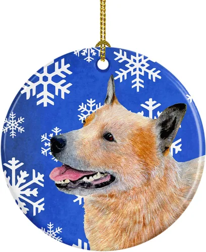 Vista 368 de Caroline's Treasures Cavalier Spaniel - Adorno de cerámica para colgar en el árbol de Navidad, para el hogar, Navidad, fiestas, regalo, 3 pulgadas