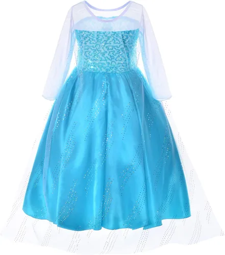 Vista 5 de Party Chili Princess Costume for Girls Dress Up With Accessories Toddler Little Girls