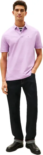 Vista 3 de Tommy Hilfiger - Camisa polo de manga corta para hombre, en ajuste clásico, de algodón piqué Violeta africana