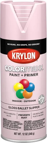 Vista 84 de Krylon K05554007 COLORmaxx Pintura en aerosol y base para uso en interiores y exteriores, color almendra satinada, 12 onzas (paquete de 1)