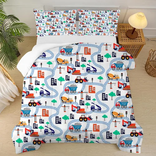 Vista 22 de Green Abstract Comforter Set Twin,Modern Grunge Bedding for Kids Boy Abstract 16