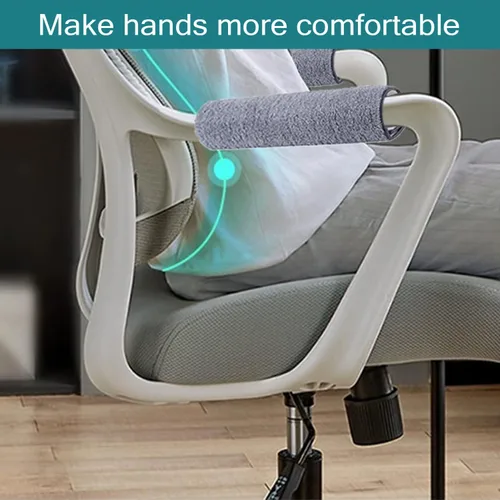 Vista 6 de 2 piezas de fundas para reposabrazos de silla de ruedas - Tiras autoadhesivas ensanchadas cómodas y protectoras para sillas de ruedas, sillas