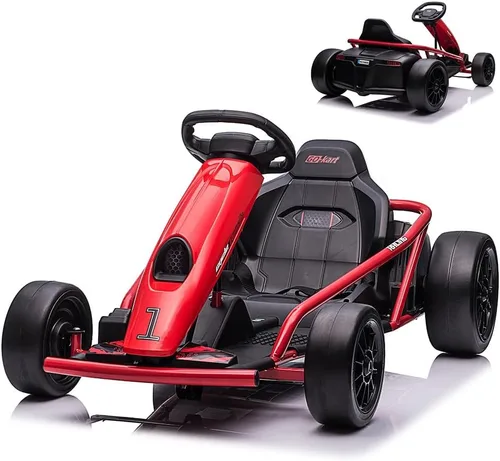 Vista 10 de 24V niños eléctrico Drift Go Kart con 300W*2 motores Rosa