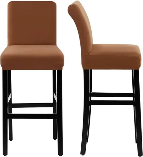 Vista 7 de H.VERSAILTEX Funda para taburete de bar 100% impermeable, elástica, funda para taburete de mostrador, funda para silla de pub, para comedor