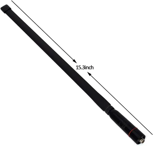 Vista 3 de HYS Antena SMA hembra 15.3 pulgadas plegable doble banda UV VHF/UHF 144/430Mhz CS Tactics Antenas para Kenwood TYT BAOFENG UV-82 UV-B5 GT-3 BF-F8HP