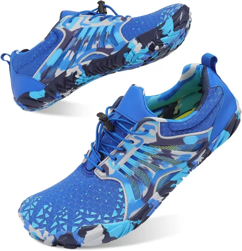 Vista 3 de Scurtain - Zapatos de agua unisex para hombre y mujer, de secado rápido, sensación de pies descalzos, zapatos acuáticos deportivos, para senderismo