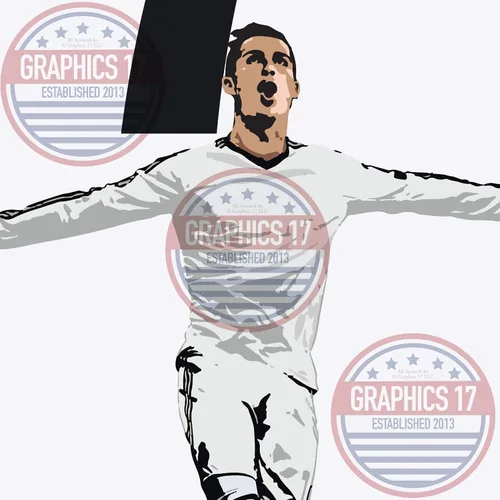 Vista 4 de Graphics 17 Póster de Cristiano Ronaldo Real Madrid