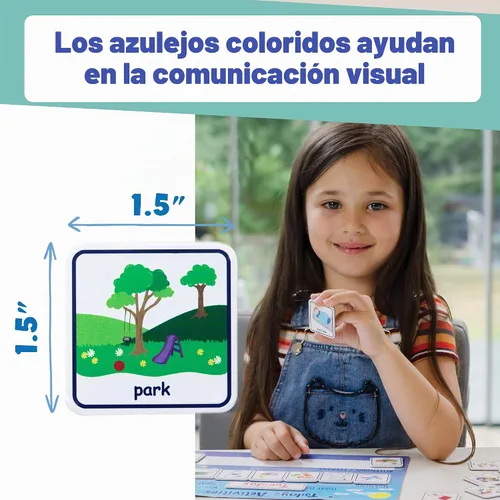 Vista 8 de Actividades de hoy Diario Rutina Visual Horario Magnético Tabla de Azulejos para Niños