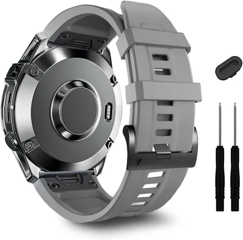 Vista 19 de ZPJPPLX Correa de silicona de ajuste rápido de 0.866 in compatible con Garmin Fenix 8 AMOLED 1.850 in/7 Pro/7/6 Pro/6/5 Plus/5, correas de repuesto