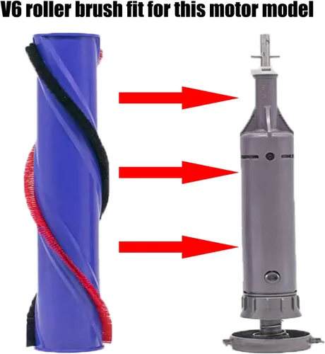 Vista 4 de Repuesto de barra de rodillo para Dyson V6 (4 puntas y sin tornillo) For Older V7 Models (Not for V7 Motorhead) Cordless Cleaner Part, 966821-01