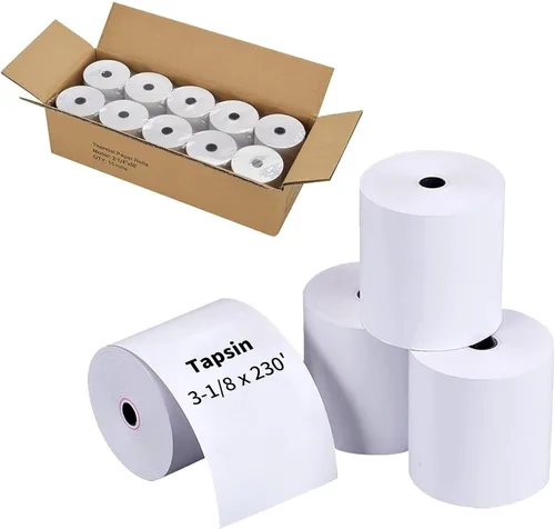 Vista 8 de Papel térmico de recibo de 2-1/4 pulgadas x 50 pies (10 rollos), se adapta a impresoras térmicas POS de 2.283 in, calidad premium, biodegradable