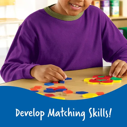 Vista 9 de Learning Resources. bloques plásticos con patrones (juego de 250)