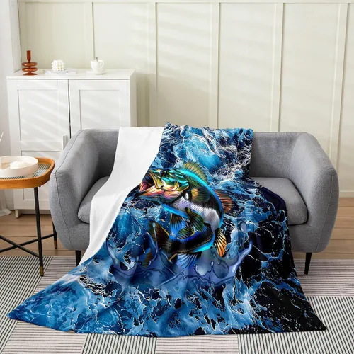 Vista 25 de Erosebridal Hammerhead Shark Flannel Blanket 40x50 Marine Life Fuzzy Plush Throw for Sofa Couch Hammerhead Shark Lover Gifts Ocean Sealife Fleece