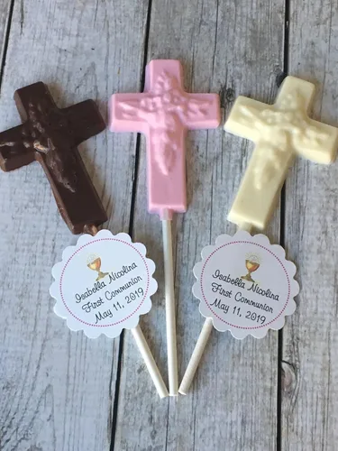 Vista 2 de Molde Cruz Lollipop Chocolate Candy Religious 426