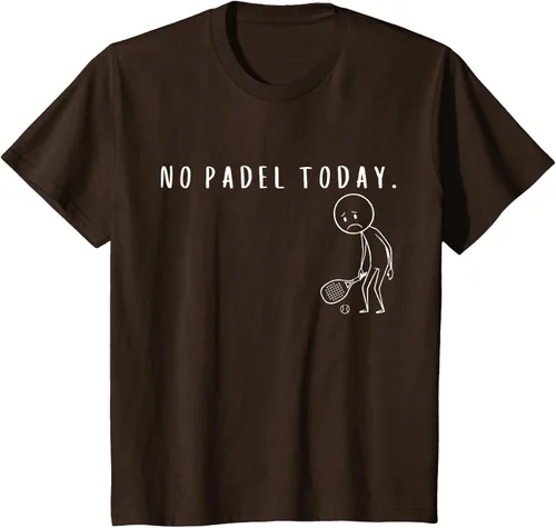 Vista 51 de No Padel Today Funny Padel Stickman Padel Playera Jugador de Tenis