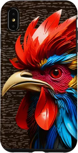 Vista 11 de Funda para teléfono iPhone XR Gallo Gallo de granja Animal Art Rooster