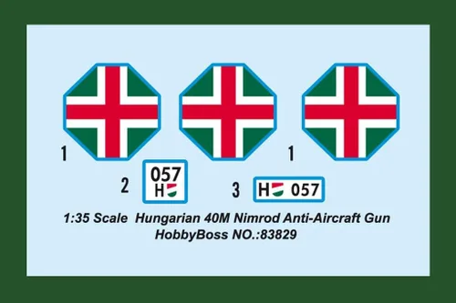 Vista 3 de Hobby Boss Kit de modelo de pistola antiaérea húngara Nimrod 40M