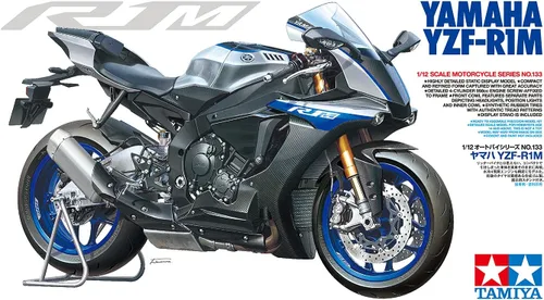 Vista 2 de Tamiya 14133 1/12 Yamaha YZF-R1M Kit de modelo de plástico para motocicleta