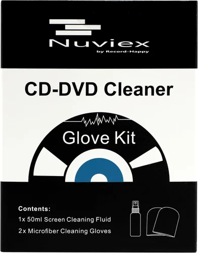 Vista 4 de Kit de paño limpiador de CD de alta calidad, líquido de limpieza compacto de CD y DVD y toalla de microfibra Juego de guantes antiestáticos