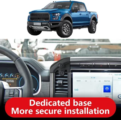 Vista 3 de Soporte de teléfono de coche para Ford F-150 F150 Truck 2021-2025【No compatible con King Ranch 2024-2025, Raptor】 Accesorios de automóvil, soporte