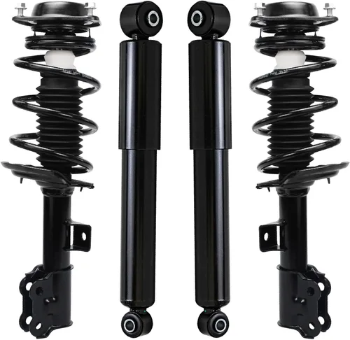 Vista 42 de Detroit Axle - Kit de 4 puntales para Ford Escape 2014-2019, 2 amortiguadores traseros ensamblaje 2 puntales delanteros y resortes helicoidales 2015