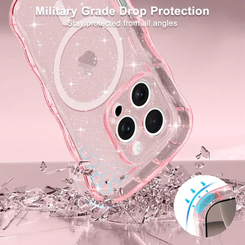 Vista 88 de Pepmune Funda magnética para iPhone 17 Pro Max, color rosa